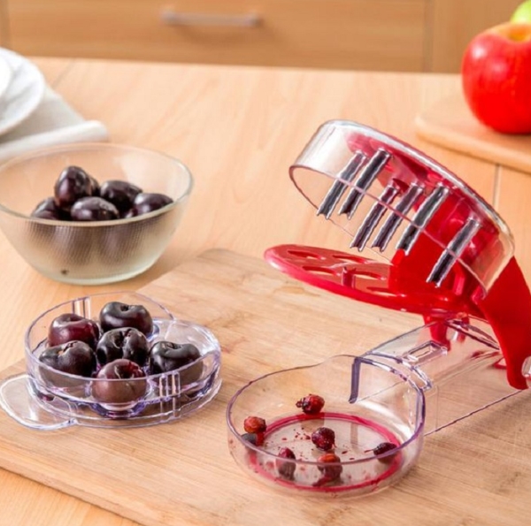  Cherry Премахване на полумеханично устройство ви позволява веднага да почистите 6 плодове